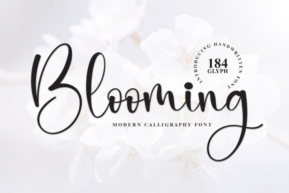 Discover the Charm of Blooming: A Handwritten Font for Every Creative