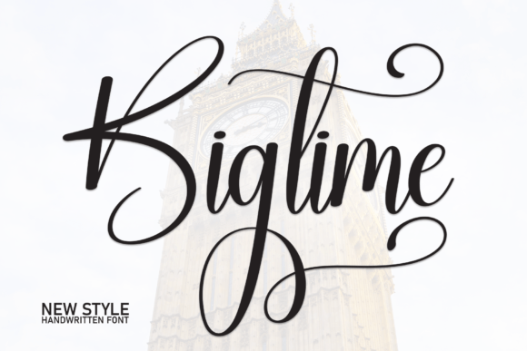 Discover the Elegance of Bigtime: A Font for Lasting Impressions
