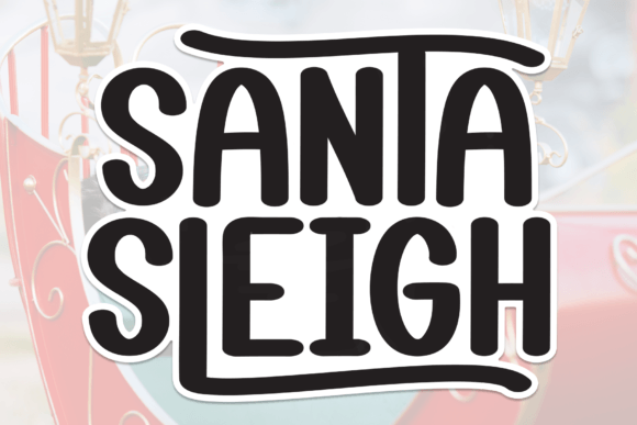 Discover the Elegant Flow of the Santa Sleigh Typeface