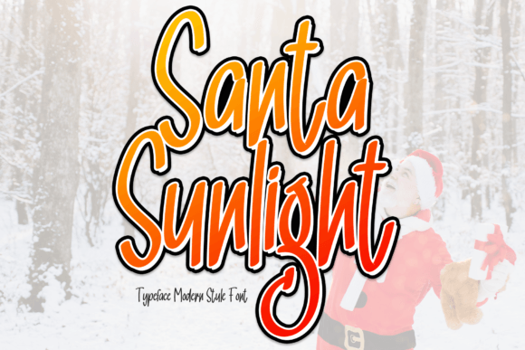 Santa Sunlight: A Flowing Handwritten Font for Elegant Designs