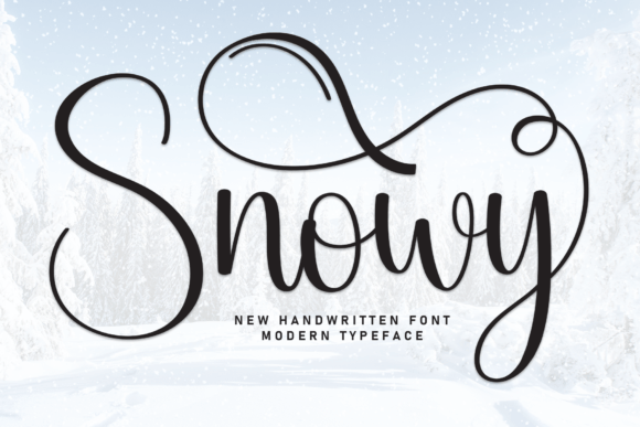 The Warmth and Character of the Snowy Handwritten Font