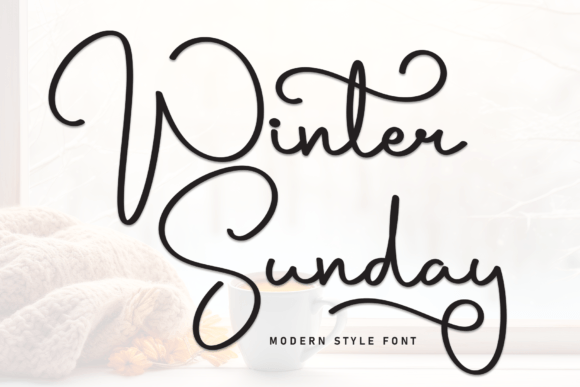 Winter Sunday: A Friendly Handwritten Typeface for Creative Projects